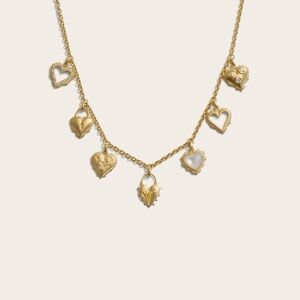 Mini Radiant Heart Charm Necklace
